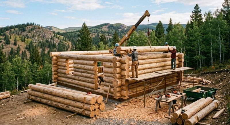 Log Home Construction