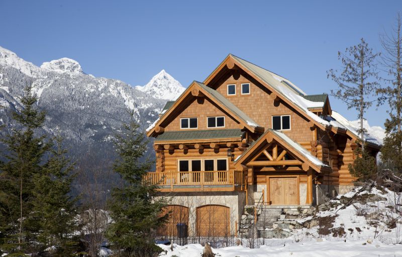 Winter Log Home Construction